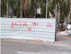 כתובת נאצה רוססה מחוץ לביתה של ליהיא גרינר (צילום: instagram)