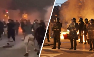 מהומות בלוזאן שווייץ (צילום: לפי סעיף 27א' לחוק זכויות יוצרים)
