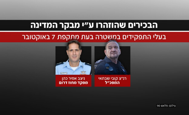 הבכירים שהוזהרו על ידי מבקר המדינה