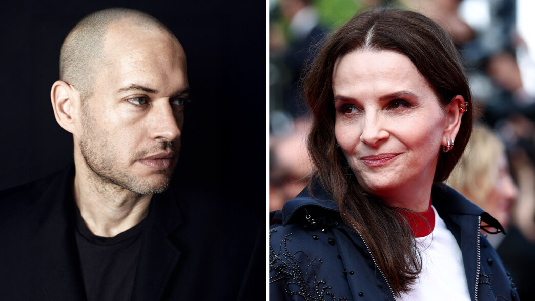 ז'ולייט בינוש והבמאי נדב לפיד