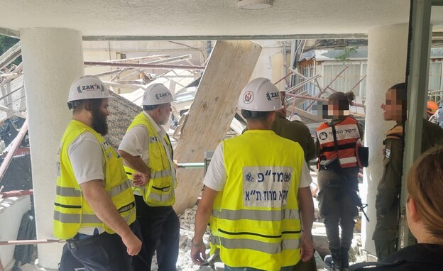 תאונה קטלנית באתר בנייה בתל אביב (צילום: זק
