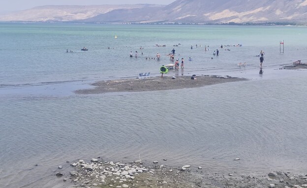 מפלס הכנרת ממשיך לאבד כס"מ 1 בכל יום (צילום: דודי אטיאס, איגוד ערים כינרת)
