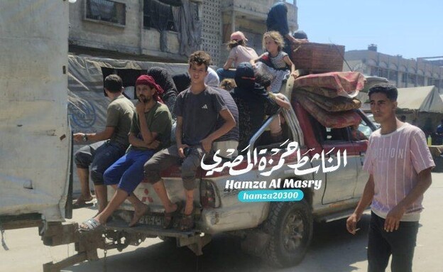 עזתים מתפנים מצפון הרצועה