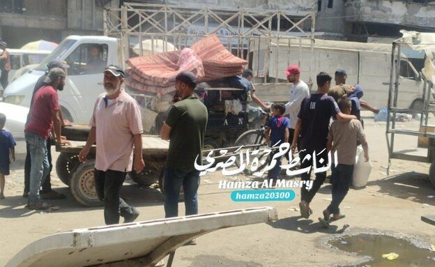 עזתים מתפנים מצפון הרצועה