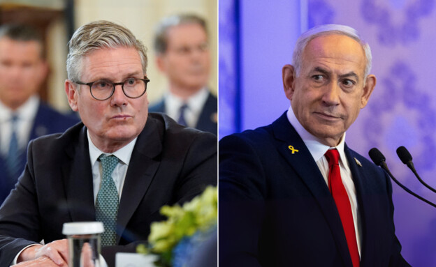 ראש הממשלה בנימין נתניהו, ראש ממשלת בריטניה קיר סט (צילום: פלאש 90, reuters)