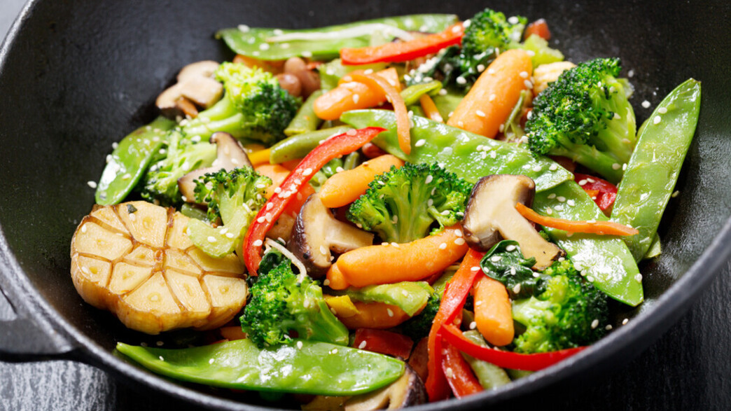 ירקות מוקפצים ירקות מוקפצים