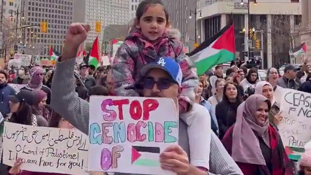 הפגנות פרו-פלסטיניות בוויניפג, קנדה הפגנות פרו-פלסטיניות בוויניפג, קנדה