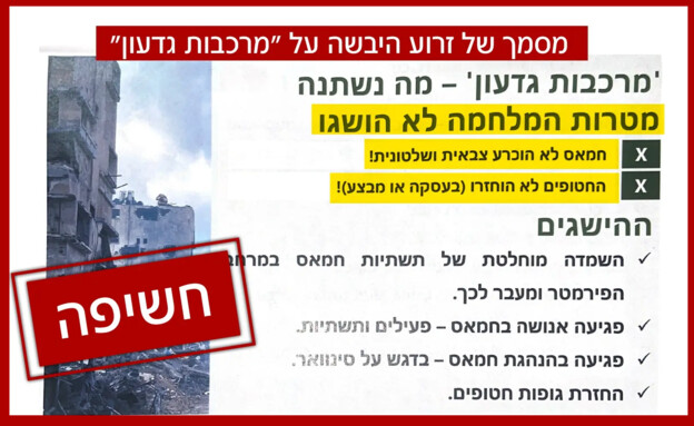 חשיפה: מרכבות גדעון נכשל