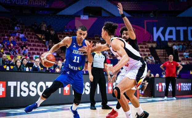 ישראל נגד בלגיה (צילום: fiba photos)