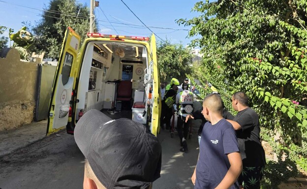 זירת הרצח בלוד (צילום: תיעוד מבצעי מד