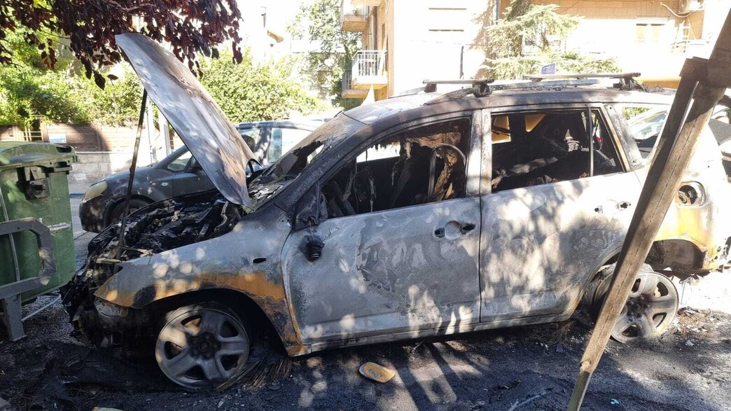 הצתה ליד מעון ראש הממשלה כחלק מיום המחאה 