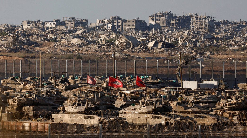 טנקים של צה"ל סמוך לגבול עם רצועת עזה