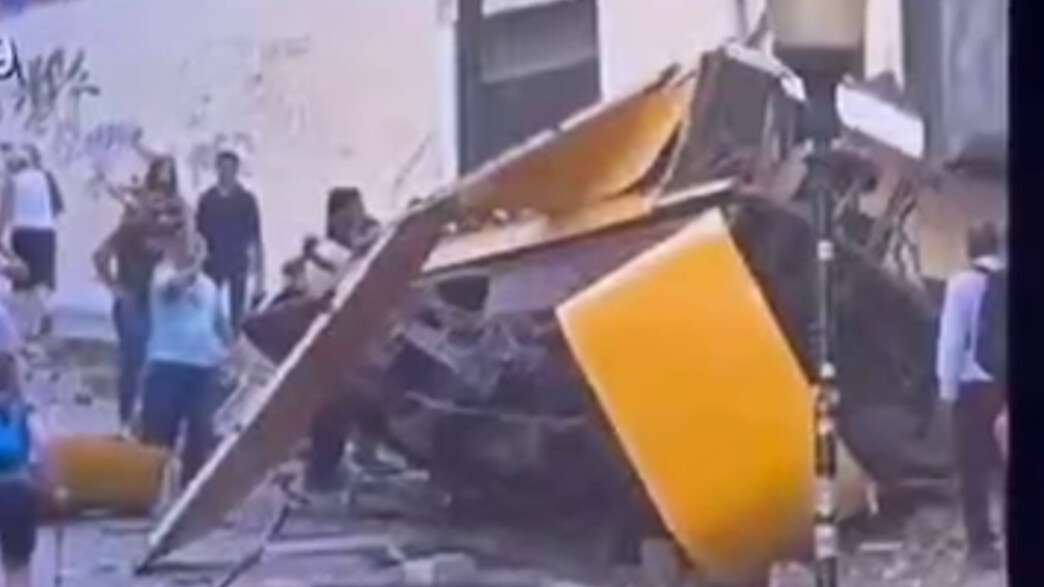 תיעוד מקריסת הרכבל בליסבון