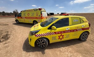 אישה בשנות ה20 לחייה נרצחה ברהט (צילום: דוברות מד"א)