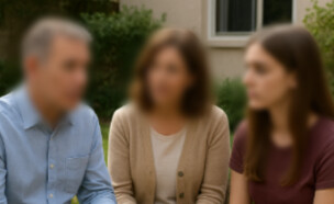 ילדה והורים