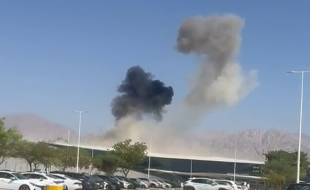פגיעת הכטבם מתימן בשדה (צילום: מתוך תיעוד שעלה ברשתות החברתיות, שימוש לפי סעיף 27א' לחוק זכויות יוצרים)