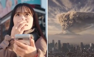 התפרצות הר פוג'י טוקיו יפן (צילום: לפי סעיף 27א' לחוק זכויות יוצרים)