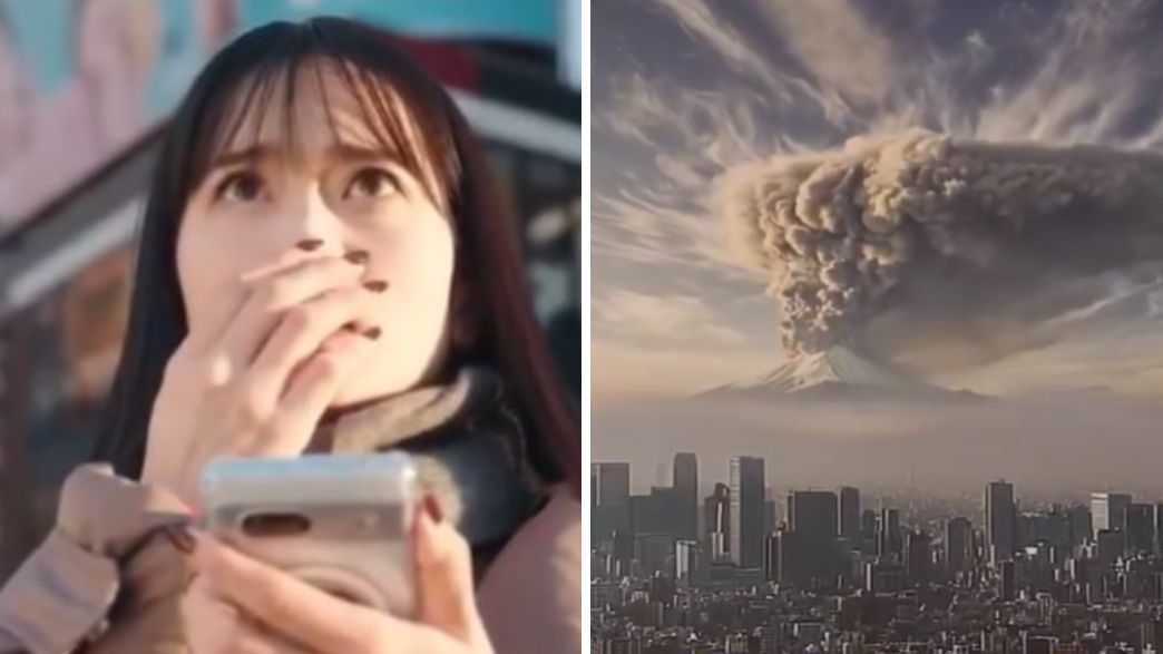 התפרצות הר פוג'י טוקיו יפן התפרצות הר פוג'י טוקיו יפן