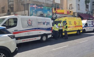 זירת האירוע הטרגי ברמת גן (צילום: זק"א)