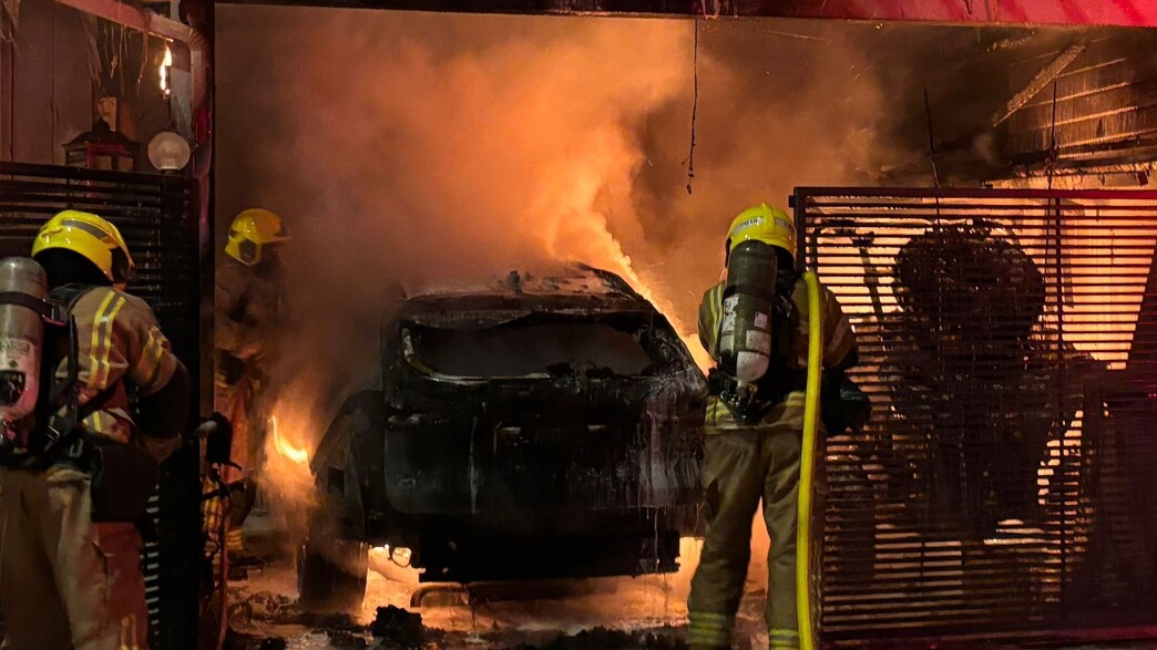 זירת זריקת הרימון בחדרה