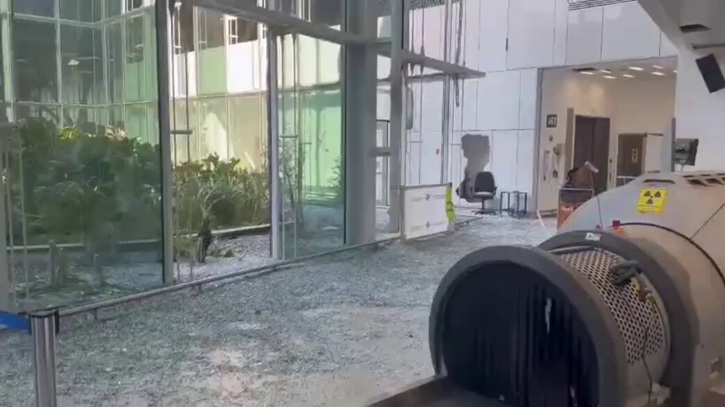 ההרס באולם הנוסעים בנמל התעופה רמון