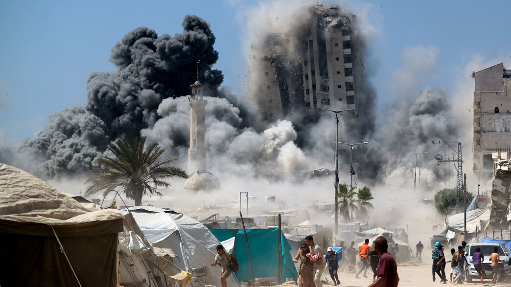 הפצצת רב קומות בעזה 