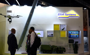 דוכן של חברת אלביט בתערוכת נשק באתונה, ארכיון (צילום: רויטרס)