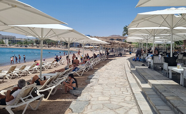 רצועת החוף אילת שביל במקום חומת בטון בחוף הצפוני 