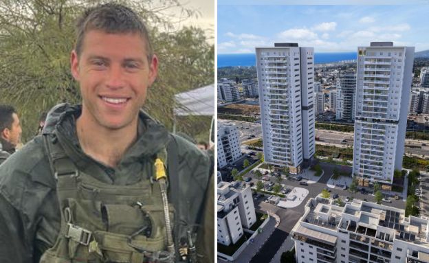 רב-סרן אריאל בן משה ז״ל, מגדלי אריאל בנהריה (צילום: דובר צה"ל, הדמיה: Evolve media)