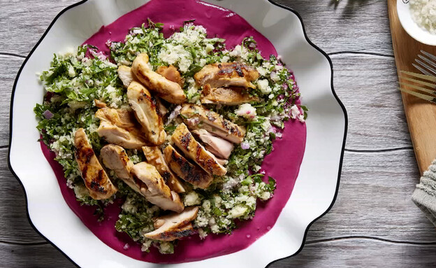 סלט פרגיות ועשבים