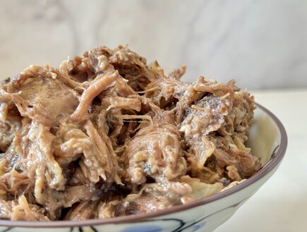 בשר מפורק בתנור ב-5 מרכיבים (צילום: יעל קצב)