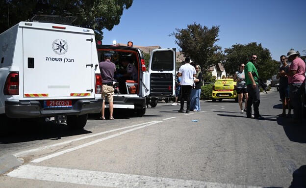 זירת הפיגוע במלון בקיבוץ צובה (צילום: יואב דודקביץ', TPS)