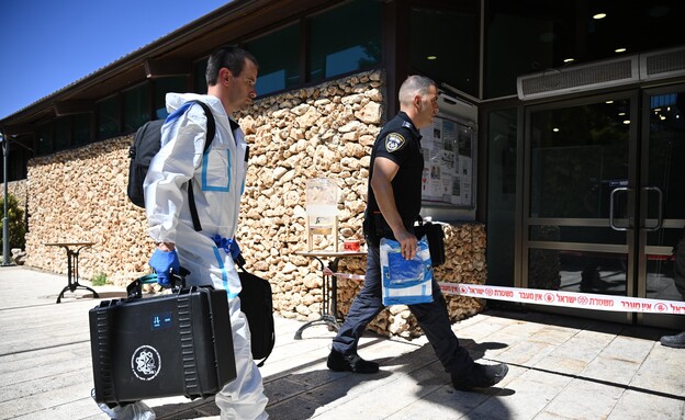 זירת הפיגוע במלון בקיבוץ צובה (צילום: יואב דודקביץ', TPS)
