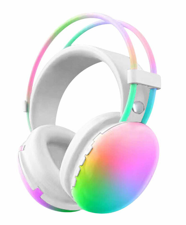 משחקים לחגים 2025 אוזניות קשת מעוצבות עם תאורה בלוטוס לבן משחקים לחגים 2025 אוזניות קשת מעוצבות עם תאורה