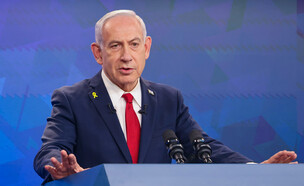 מסיבת העיתונאים של ראש הממשלה לאחר נאום ספארטה (צילום: מארק ישראל סלם)