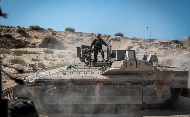 כניסת הכוחות לעיר עזה (צילום: דובר צה
