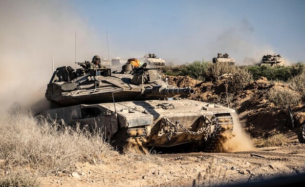 כניסת הכוחות לעיר עזה (צילום: דובר צה