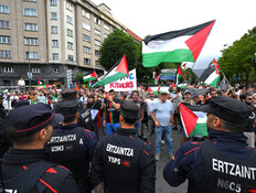 מחאה אנטי ישראלית בבילבאו ספרד