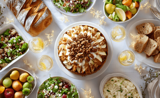 שולחן חגיגי לערב ראש השנה