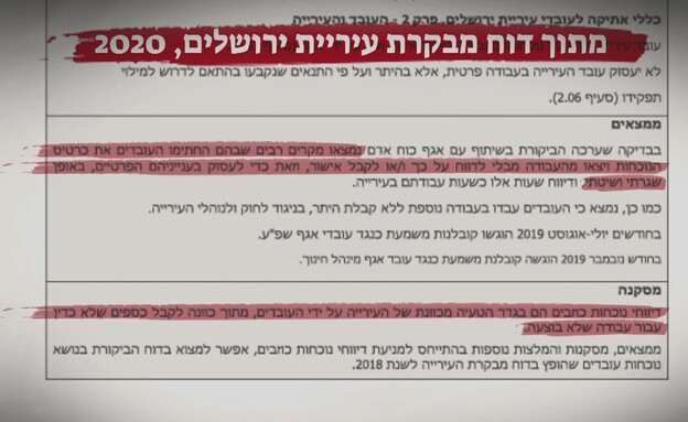 דוח מבקרת עיריית ירושלים