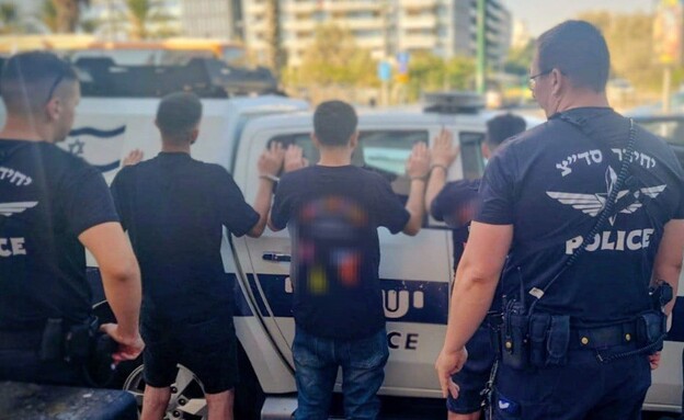 תיעוד ממעצר השב״חים (צילום: דוברות המשטרה)