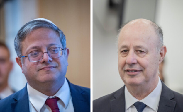 צחי הנגבי, איתמר בן גביר (צילום: יונתן זינדל, חיים גולדברג, פלאש 90)
