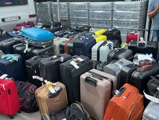 עשרות מזוודות אבודות