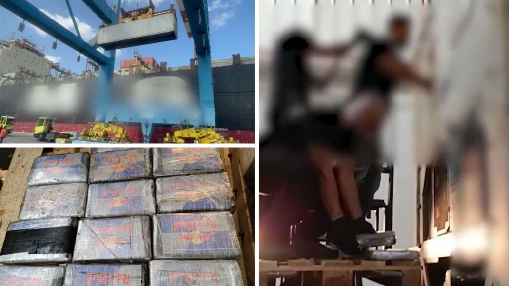 הקוקאין בדפנות המכולה