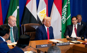 טראמפ בפגישה עם מנהיגי מדינות ערב (צילום: רויטרס)