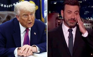 ג'ימי קימל, טראמפ (צילום: ABC, רויטרס)