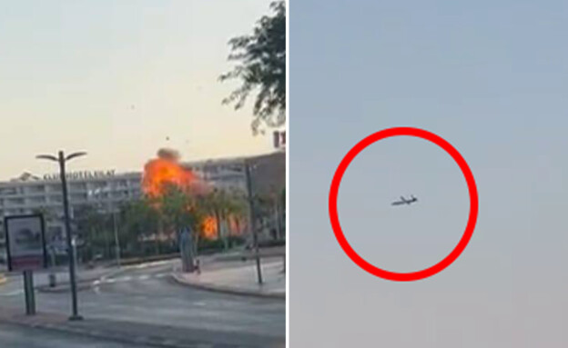 נפילת כטב"ם באילת (צילום: לפי סעיף 27 א')