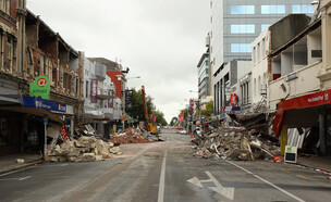 כרייסטצ'רץ' רעידת אדמה ניו זילנד (צילום: Cameron Spencer, getty images)