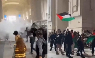 מילאנו הפגנות פרו-פלסטיניות (צילום: לפי סעיף 27א' לחוק זכויות יוצרים)