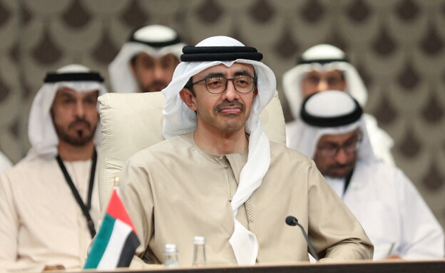 שר החוץ האמירותי עבדאללה בן זאיד (צילום: Alaa Al Sukhni, reuters)